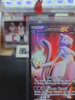 2015 Pokemon Mewtwo EX Full Art Ultra Rare 158/162 Breakthrough Foil LP - Image 3