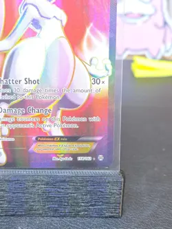2015 Pokemon Mewtwo EX Full Art Ultra Rare 158/162 Breakthrough Foil LP - Image 5