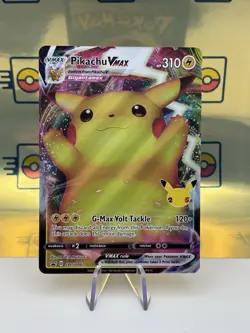 Pokemon TCG Pikachu VMAX Sword & Shield SWSH062 Holo Near Mint - Image 1