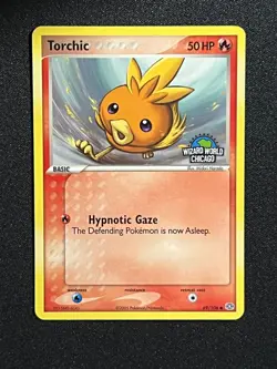 Pokemon 2005 Ex Emerald- Torchic #69 Wizard World Chicago Stamped Promo Rare-NM - Image 2