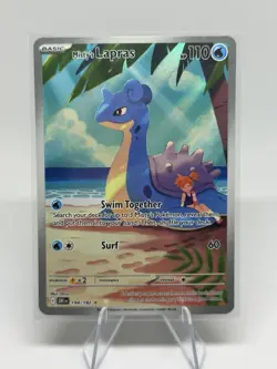 Pokemon TCG Misty’s Lapras 194/182 SV10: Destined Rivals Illustration Rare NM - Image 1