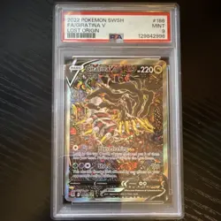 2022 Pokemon Swsh11 Lost Origin Giratina V Full Art 186/196 Holo PSA 9 - Image 1