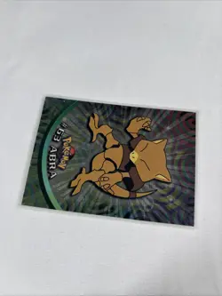 2000 Topps Pokemon TV Animation Series Black Logo Holo #63 Abra - Image 2
