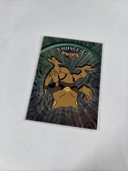 2000 Topps Pokemon TV Animation Series Black Logo Holo #63 Abra - Image 3