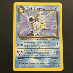 Pokemon Vintage Non Holo Rare Dark Blastoise Team Rocket 20/82 WotC - Image 1