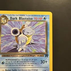 Pokemon Vintage Non Holo Rare Dark Blastoise Team Rocket 20/82 WotC - Image 3