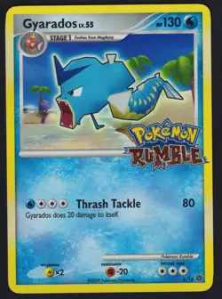 Pokemon TCG Gyarados LV. 55 6/16 Rumble Promo Card 2009 - Image 1