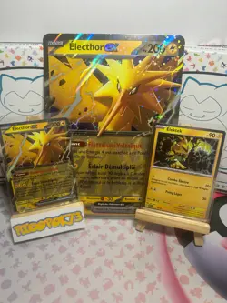 Lot Carte Promo Pokemon Electhor EX SVP 049 + JUMBO + Elektek Neuve FR 6 - Image 1