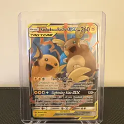 Pokemon TCG Raichu Alolan Raichu Tag Team GX 54/236 Unified Minds NM Condition - Image 1