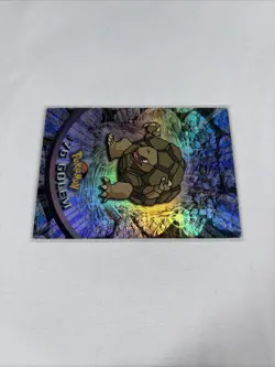 2000 Topps Pokemon TV Animation Series Black Logo Holo #75 Golem - Image 2