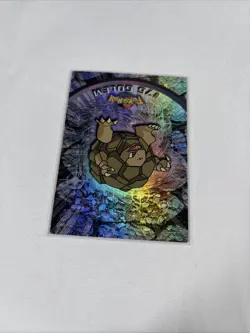 2000 Topps Pokemon TV Animation Series Black Logo Holo #75 Golem - Image 3
