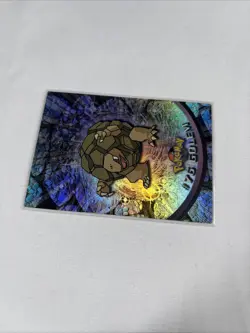2000 Topps Pokemon TV Animation Series Black Logo Holo #75 Golem - Image 4