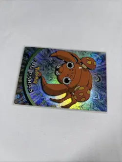 2000 Topps Pokemon TV Animation Series Black Logo Holo #46 Paras - Image 2