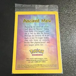 Pokemon Ancient Mew 1 Holo Promo Sealed English 2000 - Image 1