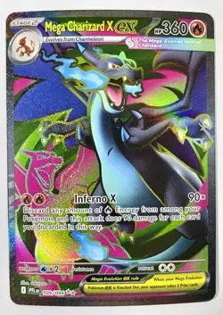 Mega Charizard X ex Ultra Rare Pokemon TCG Phantasmal Flames 109 Mint Pack Fresh - Image 1