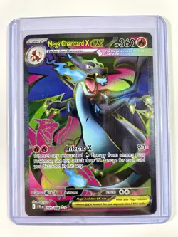 Mega Charizard X ex Ultra Rare Pokemon TCG Phantasmal Flames 109 Mint Pack Fresh - Image 4