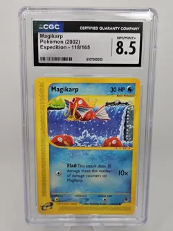 Magikarp 118/165 Expedition Base Set Regular Pokemon CGC 8.5 Mint - Image 1
