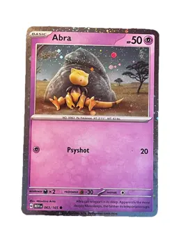 Pokemon TCG Abra & Kadabra 151 English 063/165 & 064/165 Cosmo Holo - Image 3