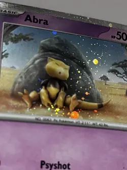 Pokemon TCG Abra & Kadabra 151 English 063/165 & 064/165 Cosmo Holo - Image 5