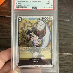 2025 One Piece PRB02 En Ideo Sparkle Foil #77 PSA 10 - Image 1