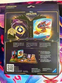 ⭐ NIB Disney Lorcana TCG Stitch Lorebook Card Portfolio Holds 64 cards binder - Image 3