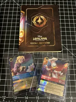Disney Lorcana Magical Places Epcot 2026 Rapunzel & Donald Duck Promo And Book - Image 1