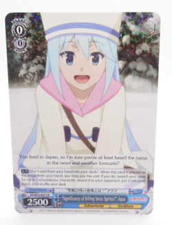 Weiss Schwarz Konosuba Aqua KS/W75-E077 R English Anime Trading Card - Image 1