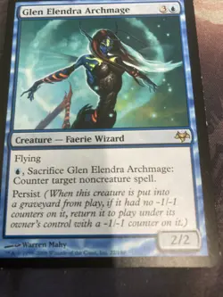 MTG Glen Elendra Archmage - Modern Masters - Rare Blue Card - Image 1