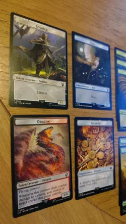 MTG Magic The Gathering Lord Of The Rings Commander Token Cards x18 NM - Image 2