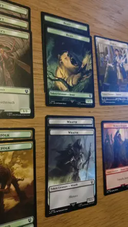 MTG Magic The Gathering Lord Of The Rings Commander Token Cards x18 NM - Image 4