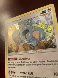 Komala SM41 SM Sun & Moon Black Star Promo Holo Pokemon TCG Card - Image 2
