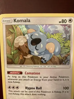 Komala SM41 SM Sun & Moon Black Star Promo Holo Pokemon TCG Card - Image 3