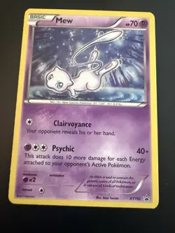 Pokemon Mew TCG Black Star Promos XY192 Holo Promo Card LP - Image 1