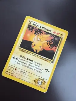 Lt. Surge's Pikachu 84/132 - Gym Challenge - Regular Pokemon Card HP - Image 2