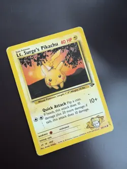 Lt. Surge's Pikachu 84/132 - Gym Challenge - Regular Pokemon Card HP - Image 3