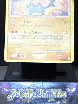 Pokemon Card Lucario 6/130 Holo Rare Swirl Diamond & Pearl Played - Image 3