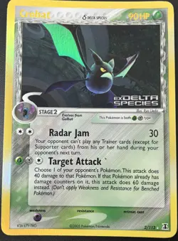 Crobat 2/113 EX Delta Species Stamped Holo Rare Pokemon TCG Card NM - Image 1