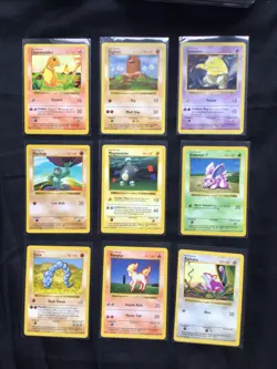 Pokemon Cards: Shadowless Base Set 24 Card Non-Holo Lot - Image 1