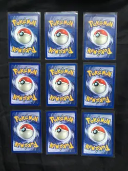 Pokemon Cards: Shadowless Base Set 24 Card Non-Holo Lot - Image 4