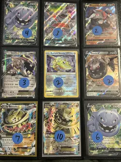 Lot of 9 Steelix Rhyperior Pokemon Cards Authentic - Image 1