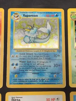 Vintage Holo Rare Pokemon Cards WOTC 1999 Base Set, Fossil, Jungle - MP/HP Ditto - Image 3
