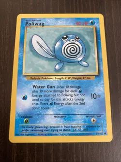 Poliwag 59/102 Base Set Rare Vintage 1999 Pokemon Card - Image 1