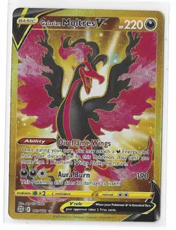 Galarian Moltres V 183/172 Brilliant Stars Secret Rare Pokemon TCG Card NM - Image 1