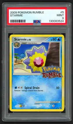 Pokemon Cards - PSA 9 Starmie 5/16 - Pokemon Rumble Holo - MINT - PSA9 - Image 1