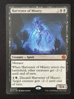 1x MTG Harvester of Misery - Outlaws of Thunder Junction: The Big Score (BIG) #9 - Image 1