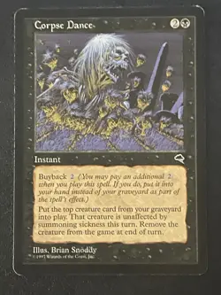 CORPSE DANCE Tempest MTG Magic the Gathering Black Instant RARE - Image 1