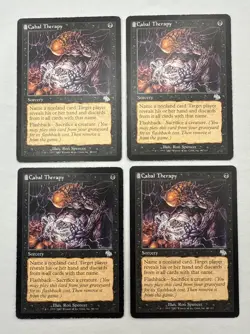 Cabal Therapy x4 MTG Judgment 4x Magic Good Heavy Play HP - Image 1