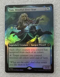Tam, Mindful First-Year Foil Extended Art Lorwyn Eclipsed NM MTG Rare 0380 - Image 1