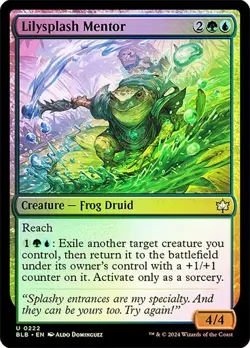 MTG-Lilysplash Mentor Bloomburrow(NM-FOIL)#222 - Image 1