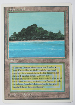 Tropical Island FWB German Foreign White-Bordered Reserved List MTG - Image 1